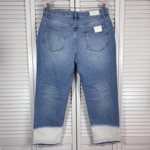 Rails The Atwater Slouchy Straight Leg Crop Jean Blue Bleach Hem Size 31 NEW - Picture 8 of 10